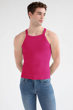 Load image into Gallery viewer, Essential Ribbed Tank - Fuchsia

