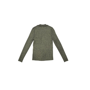 Sparkle Mock Neck Sweater - Dark Green