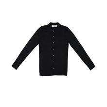 Load image into Gallery viewer, Knitted Dress Shirt - Black
