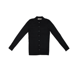 Knitted Dress Shirt - Black
