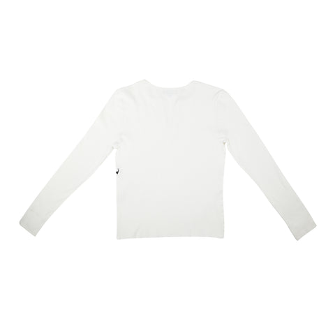 Load image into Gallery viewer, Essential Waffle Long Sleeve Henley Shirt - White