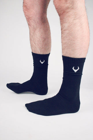 Load image into Gallery viewer, FANG Logo Crew Sock - Black
