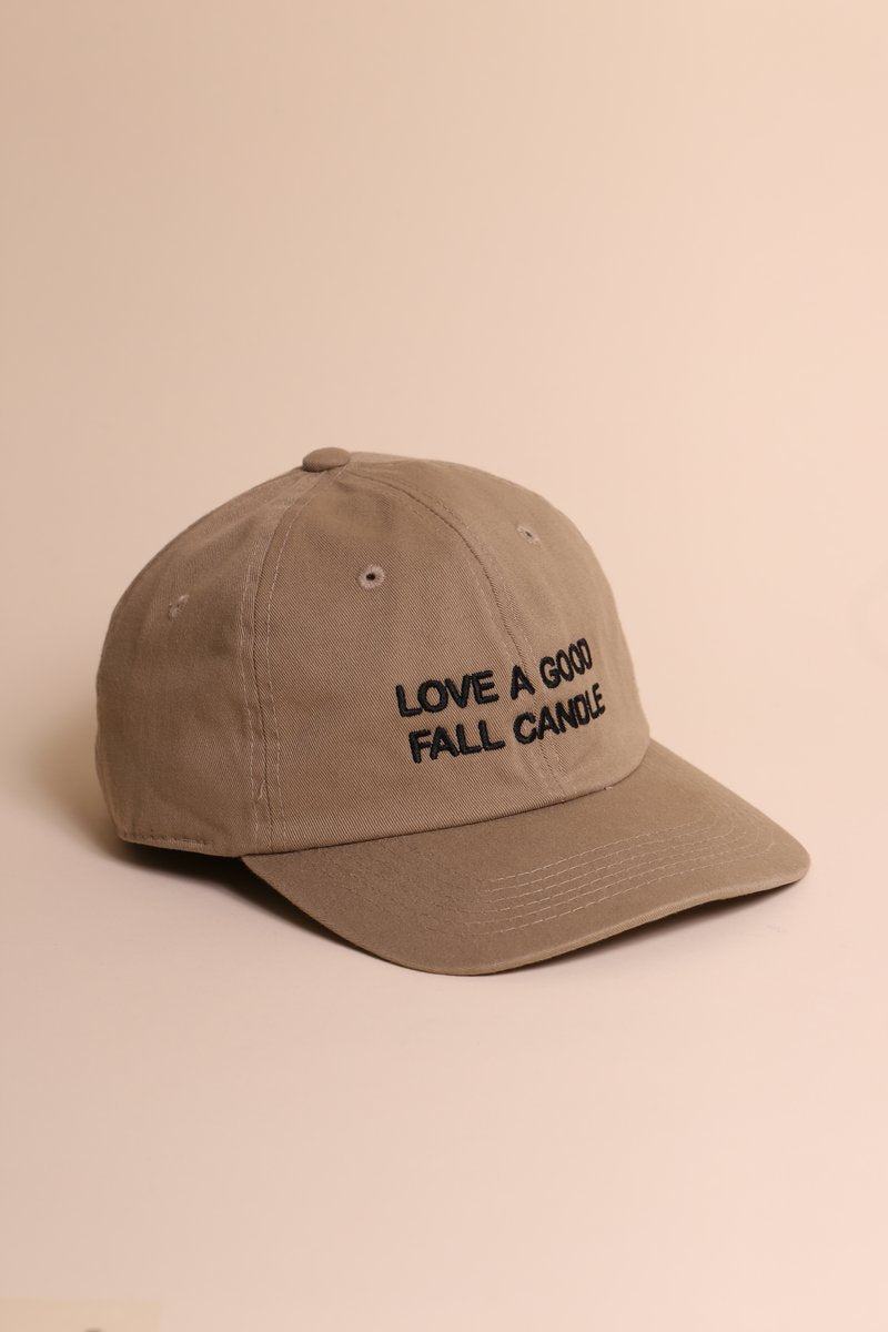 LOVE A GOOD FALL CANDLE DAD CAP
