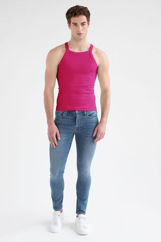 Load image into Gallery viewer, Essential Ribbed Tank - Fuchsia