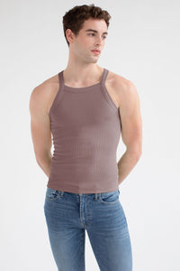 Essential Ribbed Tank - Lilac