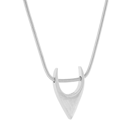 Load image into Gallery viewer, FANG Logo Snack Chain Necklace in Sterling Silver