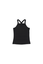 Load image into Gallery viewer, Essential Racer Back Ribbed Tank - Black
