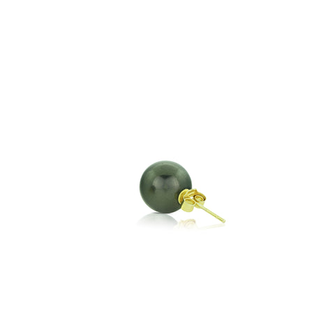 Load image into Gallery viewer, Black Pearl Stud Earring (Single)