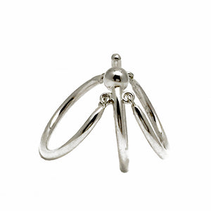THE BANDIT TRIPLE RING CONCH CUFF - LEFT SIDE