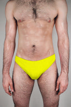 Load image into Gallery viewer, Essential Ribbed Brief Bathing Suit - Lemon

