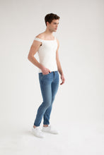Load image into Gallery viewer, Asymmetrical Off-The-Shoulder Knit Tank - White
