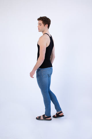 Load image into Gallery viewer, Essential Ribbed Tank - Black