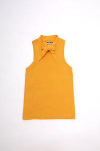 Bow Knit Tank - Yellow