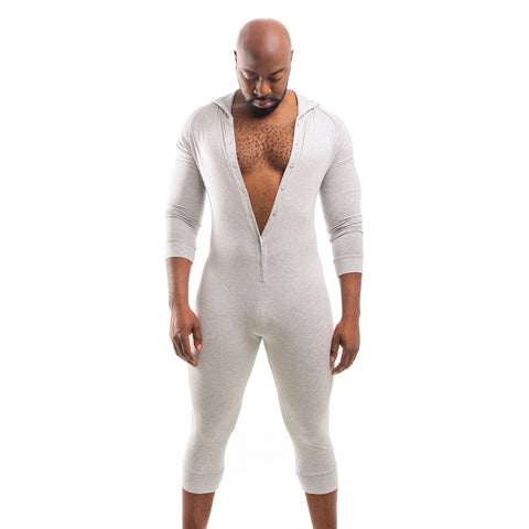 Load image into Gallery viewer, Two Kings Unlimited/THK Brand Light Gray Hooded Onesie