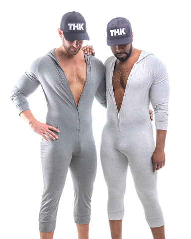 Load image into Gallery viewer, Two Kings Unlimited/THK Brand Light Gray Hooded Onesie
