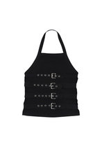 Load image into Gallery viewer, Eyelet Strap Back Tank - Black
