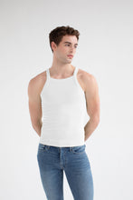 Load image into Gallery viewer, Essential Ribbed Tank - White
