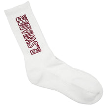 Load image into Gallery viewer, White R. Swiader Logo Socks
